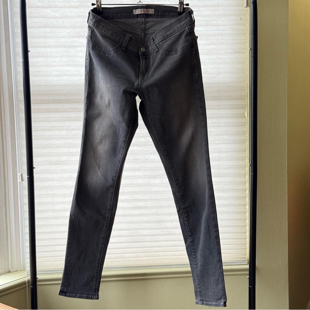 J Brand Distressed Gray Jeans